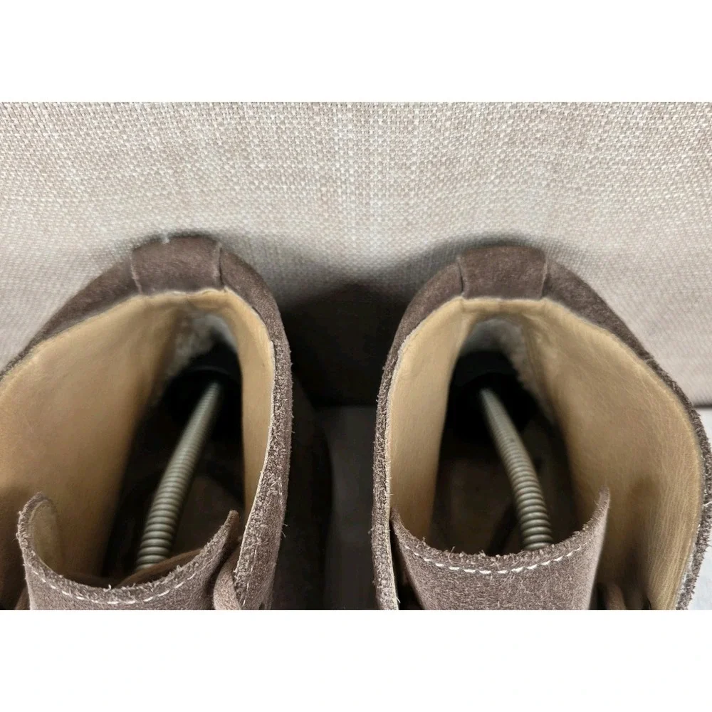 UGG Via Lungarno Tan Suede Moc Toe Ankle Chukka Boots Mens 10.5 Sheepskin Heel UGG Men main image 3